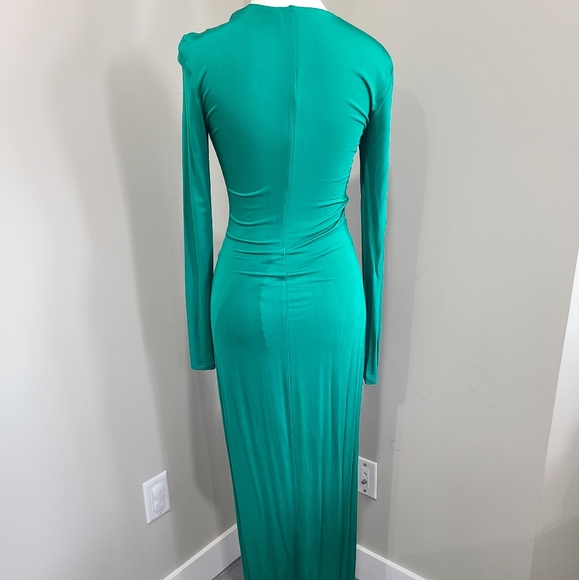 BEBE GREEN DRESS SIZE XSMALL - Picture 6 of 7
